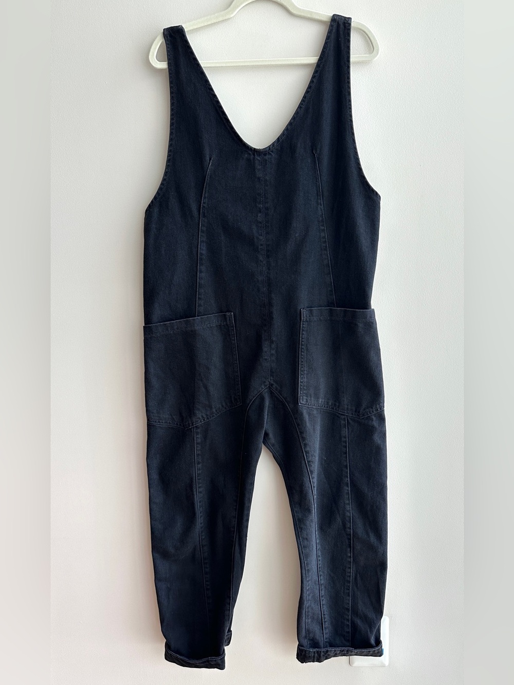 We The Free High Roller Jumpsuit, Black, Size Small